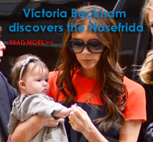 Victoria Beckham đã chọn NOSEFRIDA khi bé Harper bị cảm lạnh và sổ mũi lần đầu